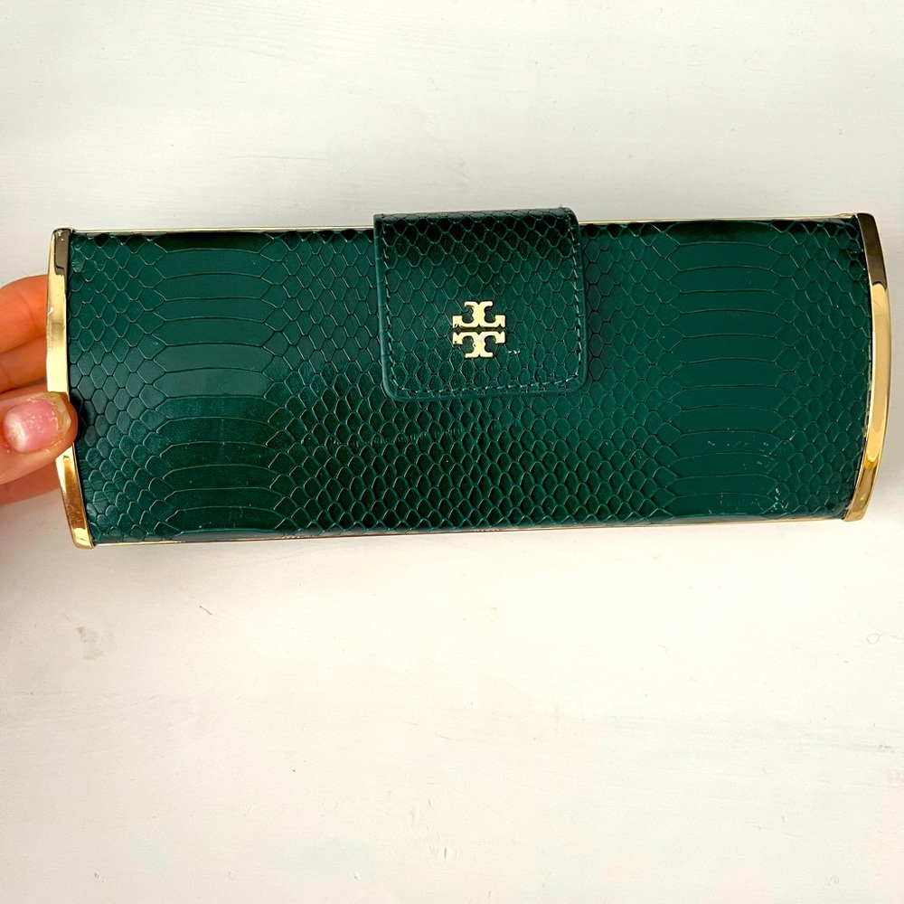 Tory Burch Snakeskin Clutch